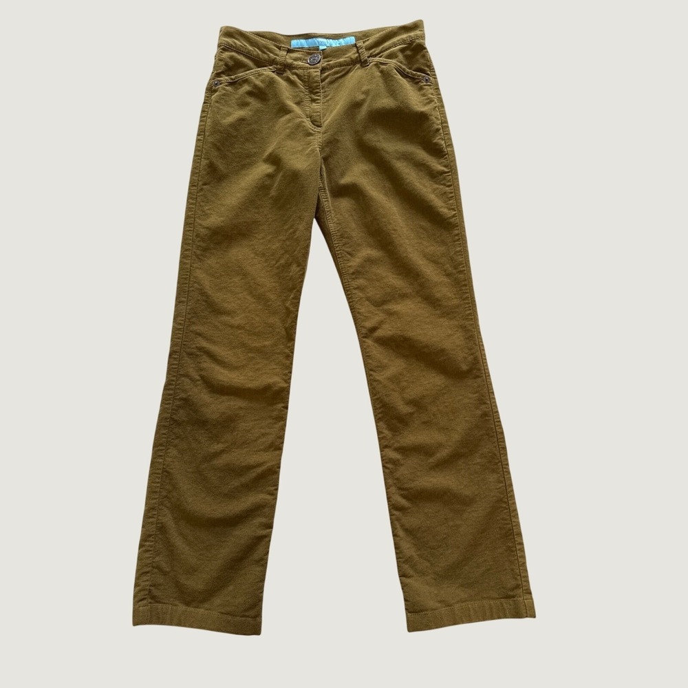 Escada Sport Pants Trousers Womens EU34/XS Linda Olive Green  Straight Leg Lion